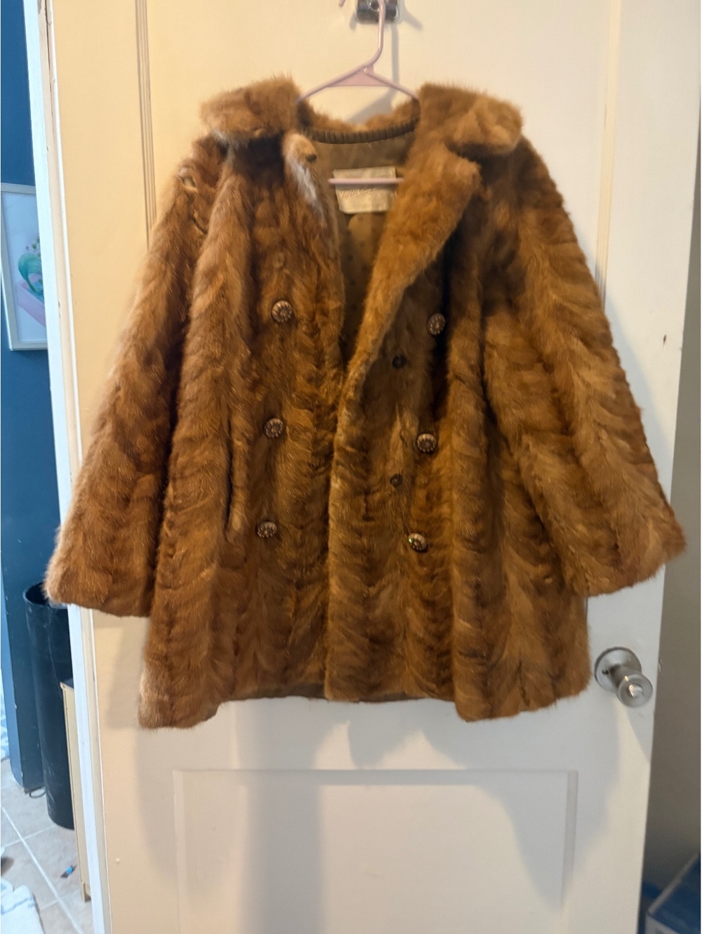 Late 30s - Early 50s Twin City Fur Minneapolis Muskrat Fur Coat β AS IS